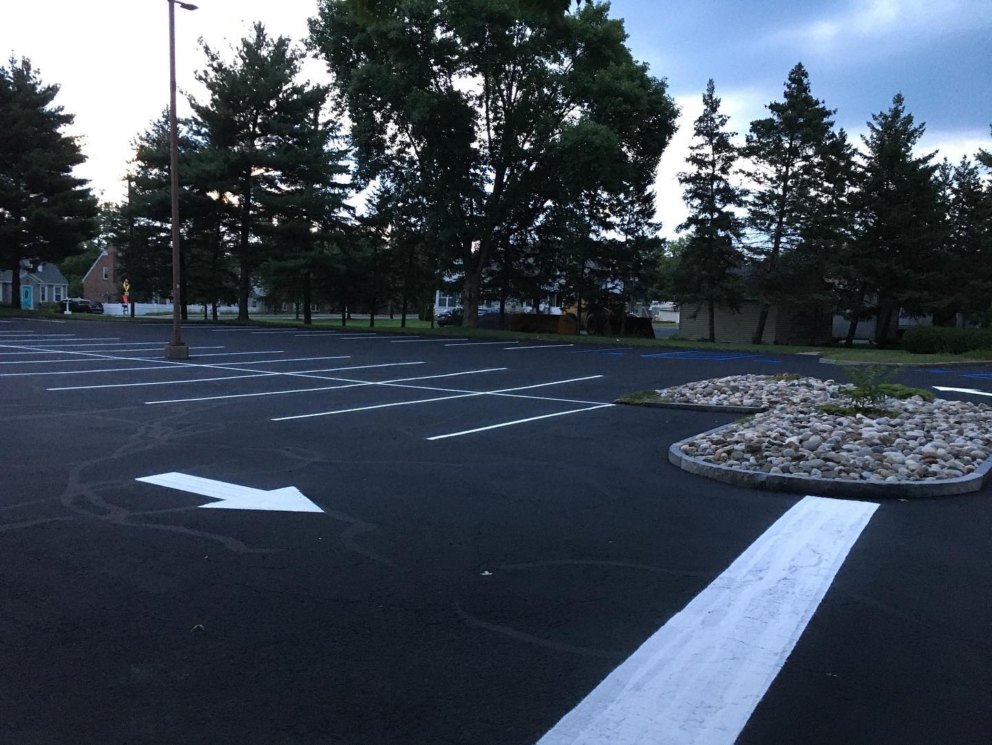 Commercial parking lot